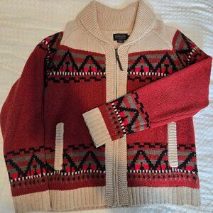 Pendleton Women's Alpine Lambswool Zip Cardigan